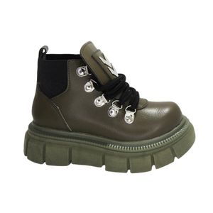 Borcegos Niñas Isabella Verdes Con Plataforma