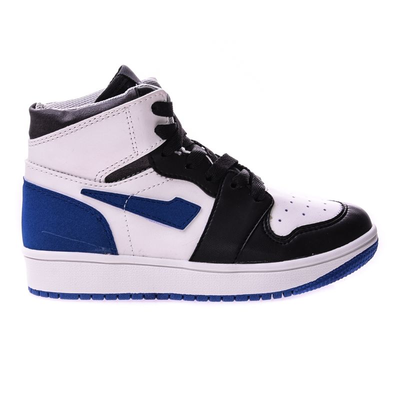 Zapatillas Plumitas Niños Jordan 1 Negro Blanco