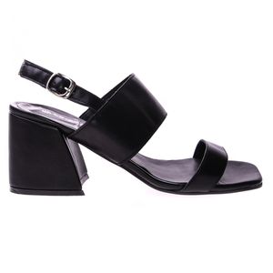 Sandalias Lorena Bs As Mujer Winda Negras Con Tacon