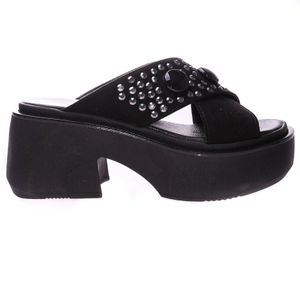 Zuecos Mujer Savage Con Plataforma