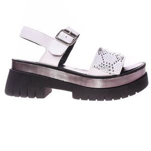 Sandalias Savage Mujer Bari Blancas