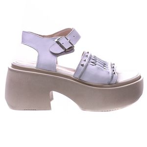 Sandalias Mujer Lorena Bs As Africa Blancas Con Plataforma