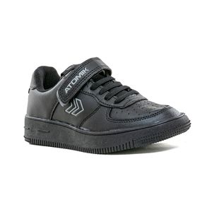 Zapatillas Atomik Niños Cambridge Negras Con Abrojo