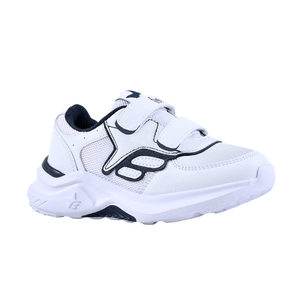 Zapatillas Footy Unisex Blancas Colegial Deportiva Con Abrojo