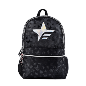 Mochila Footy Start Negra De Niñas 18"