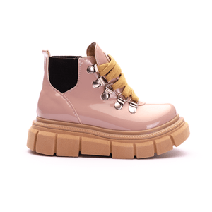 Borcegos Niñas Isabella Rosa Con Plataforma