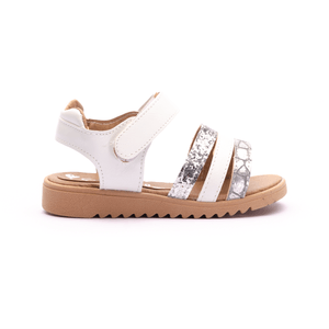 Sandalias Isabella Niñas Con Abrojo Blancas