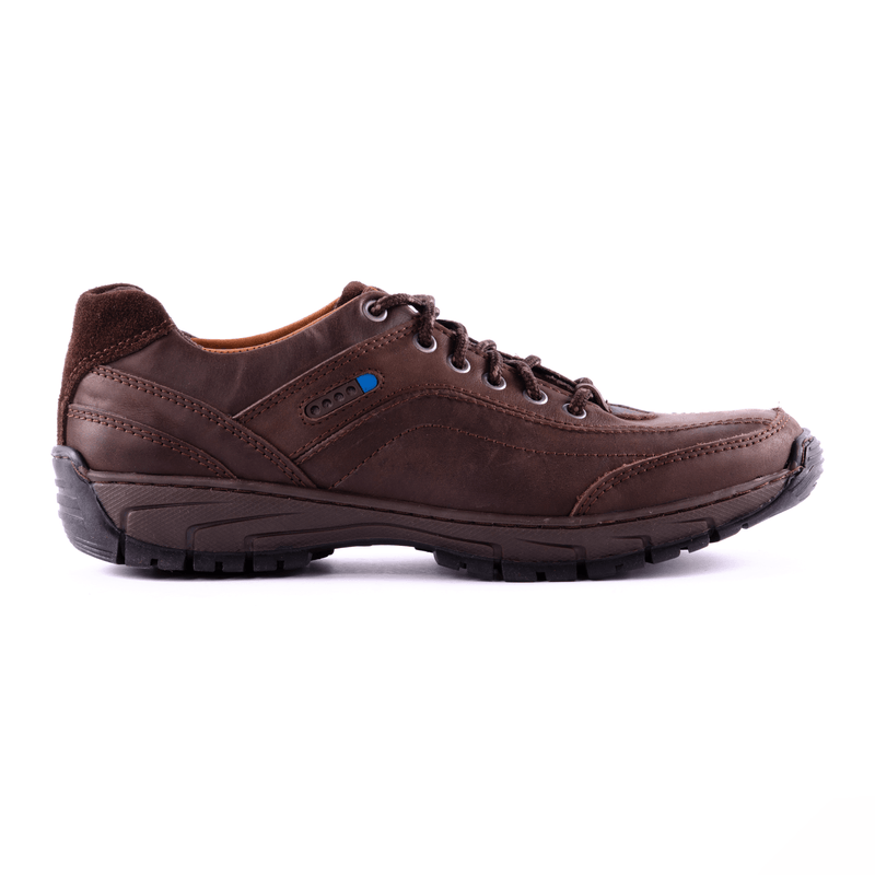 Zapatilla Trekking Hombre Zurich De Cuero Goma Caucho 2058