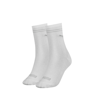 Medias Pumas Blancas Pack X 2 Mujer