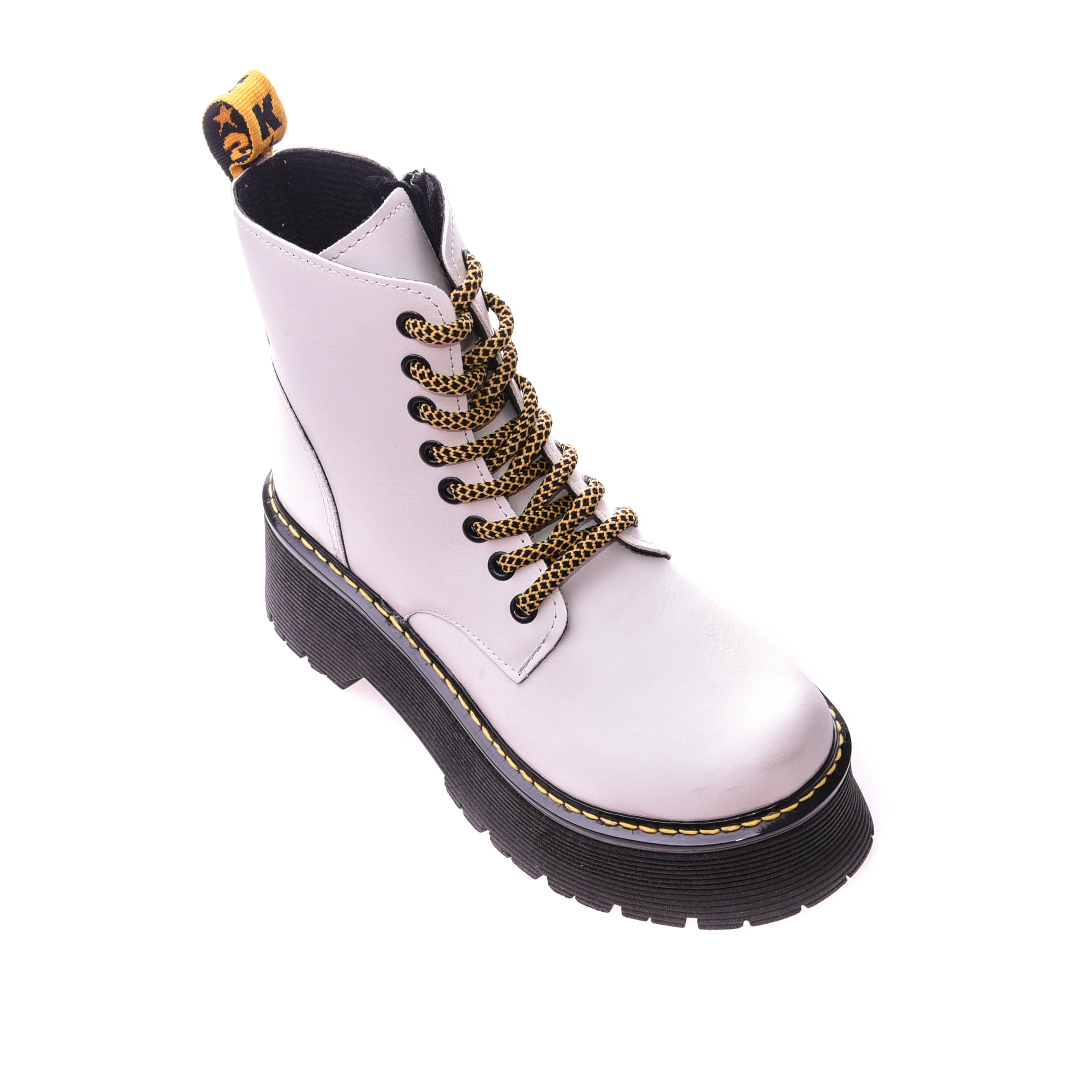 Cómo Combinar Borcegos Borcegos Blancos Con Plataforma Botas Mujer