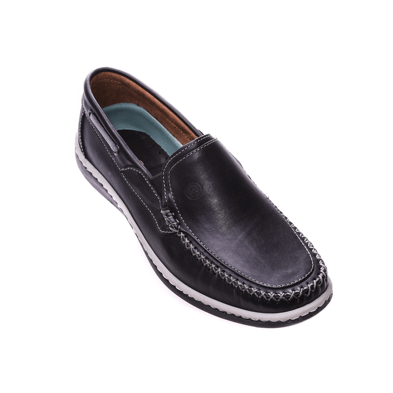 Zapatos Mocasin Nauticos Hombre Cuero Free Comfort