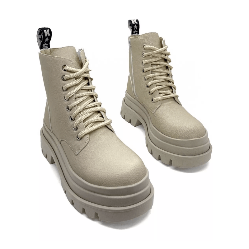 Borcegos Beige Mujer Ks 190
