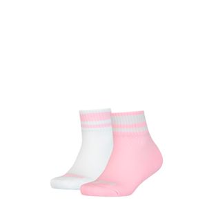 Medias Puma Niños Clyde Cortas Pack x2 Rosa Blanco