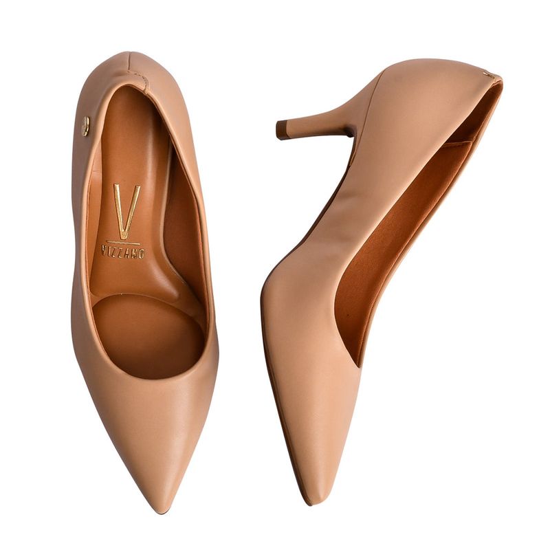 Zapatos Mujer Vizzano Taco Fino Beige