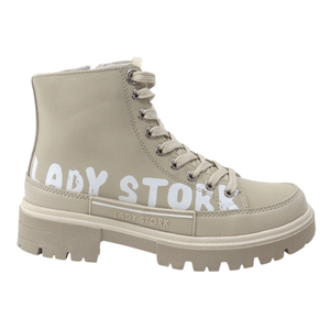 Borcegos Mujer Lady Stork Valencia Beige