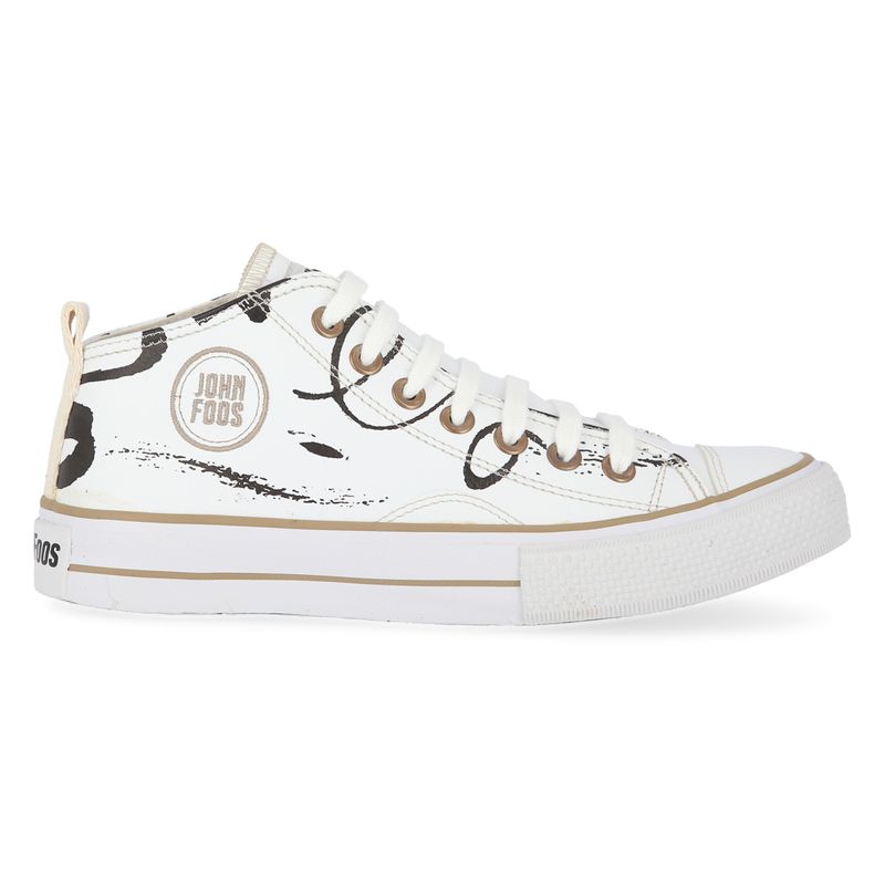 Zapatillas John Foos Unisex Go White Art Blancas