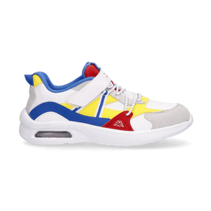 Zapatillas Kappa Niños Logo Lodi Con Velcro Blancas