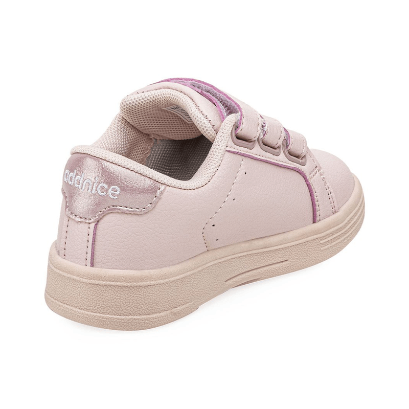 Zapatillas Addnice Niñas Estocolmo Rosa Con Velcro