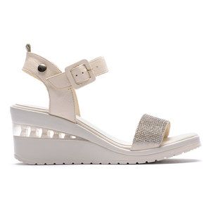 Sandalias Hush Puppies Mujer Hutt Beiges
