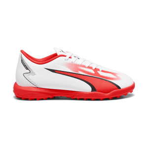 Botines Puma Ultra Play Jr Futbol Tf Blancos