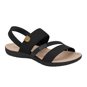 Sandalias Modare Mujer Confort Pulsera Elastizada Negras