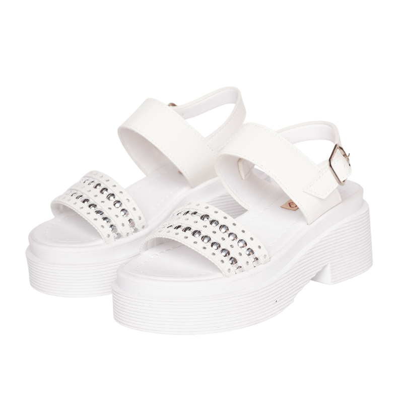 Plataformas blancas online sandalias