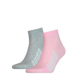 Medias Puma Mujer Lifestyle Cortas Pack x2 Rosa Gris