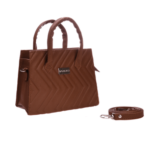 Cartera Ianjo Mini Bag Con Diseño Canelon Marron