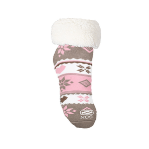 Pantumedias Sox Mujer Snowheart Rosa Antideslizantes