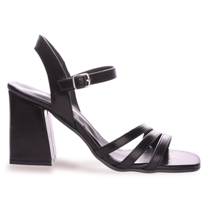 Sandalias Lady Comfort Mujer 7805 Negras Con Taco