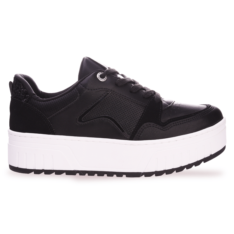 Sneakers plataforma negras, Zapatillas Plataforma Mujer