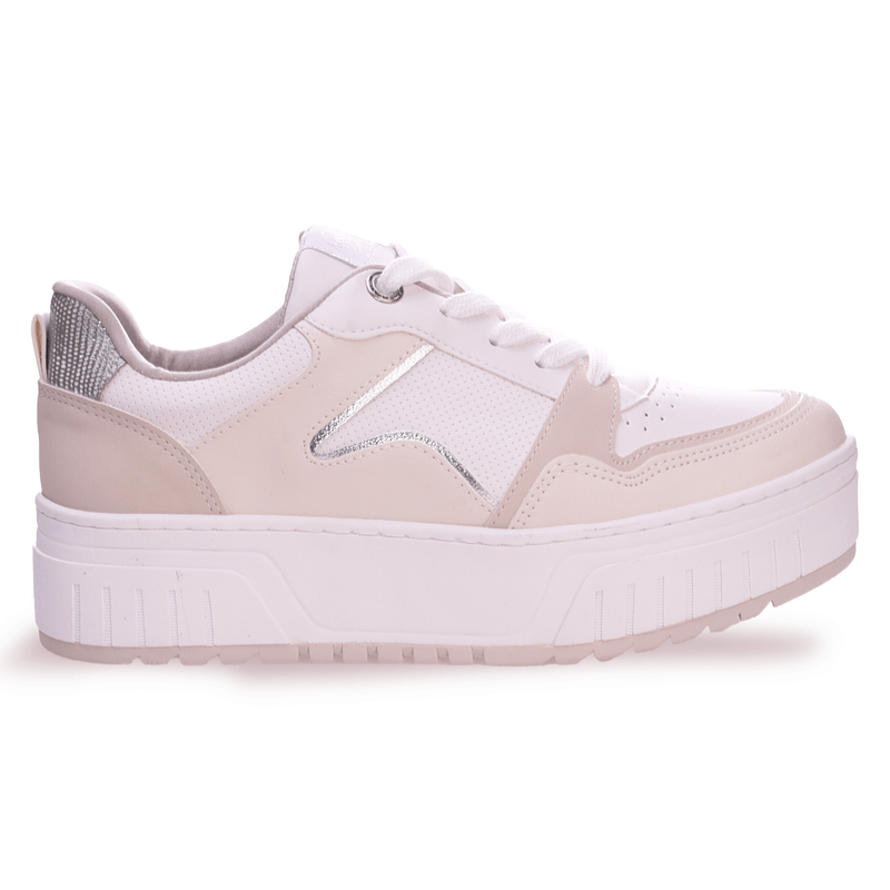 Zapatillas Mujer Blancas con Plataforma