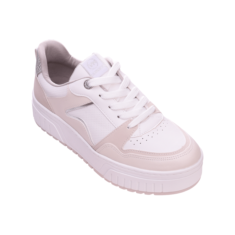 Zapatillas Via Marte Mujer Con Plataforma Blancas