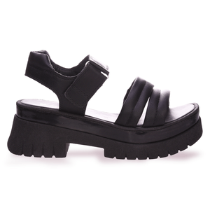 Sandalias Savage Mujer Bari Fijas Canelon Y Pulsera Velcro