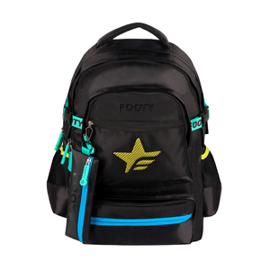 Mochila Footy Big Kids Star 18" Negra
