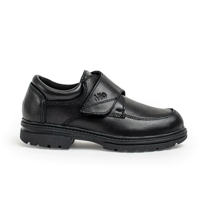 Zapatos Mocassino Lautaro Zap 3 Con Velcro De Cuero Negros