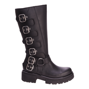 Botas Mujer Savage Caña Alta Con Hebillas
