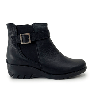 Botinetas Gravagna Mujer Doble Elastico Negras
