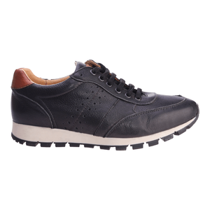 Zapatillas Blengio Hombre Boston Negras De Cuero