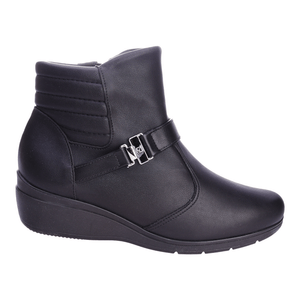 Botinetas Piccadilly Mujer Beth Negra Taco Chino