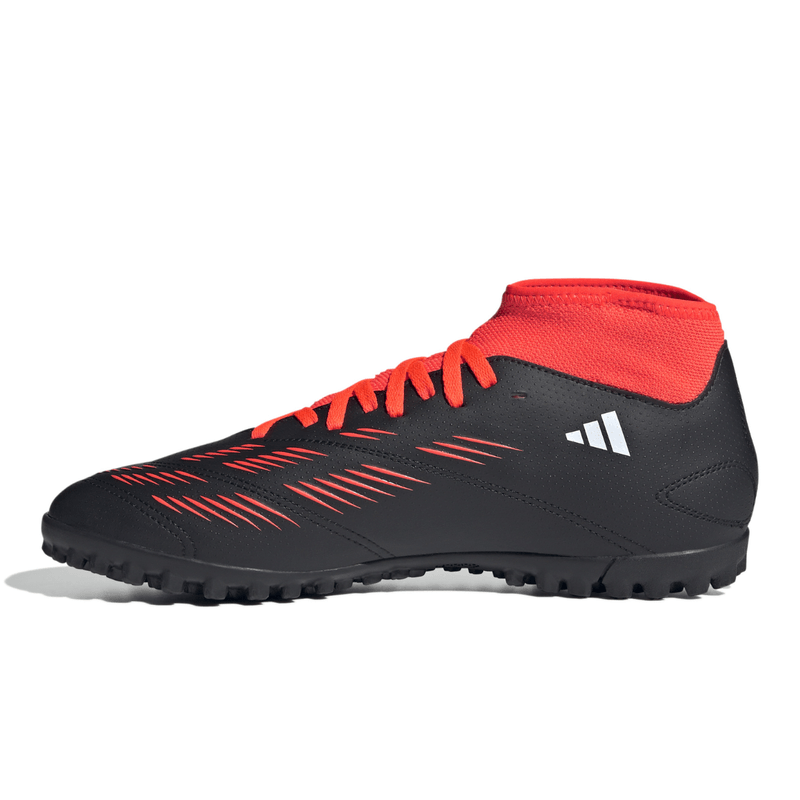 Botines Adidas Predator Club Tf Con Media Ajustable Negra