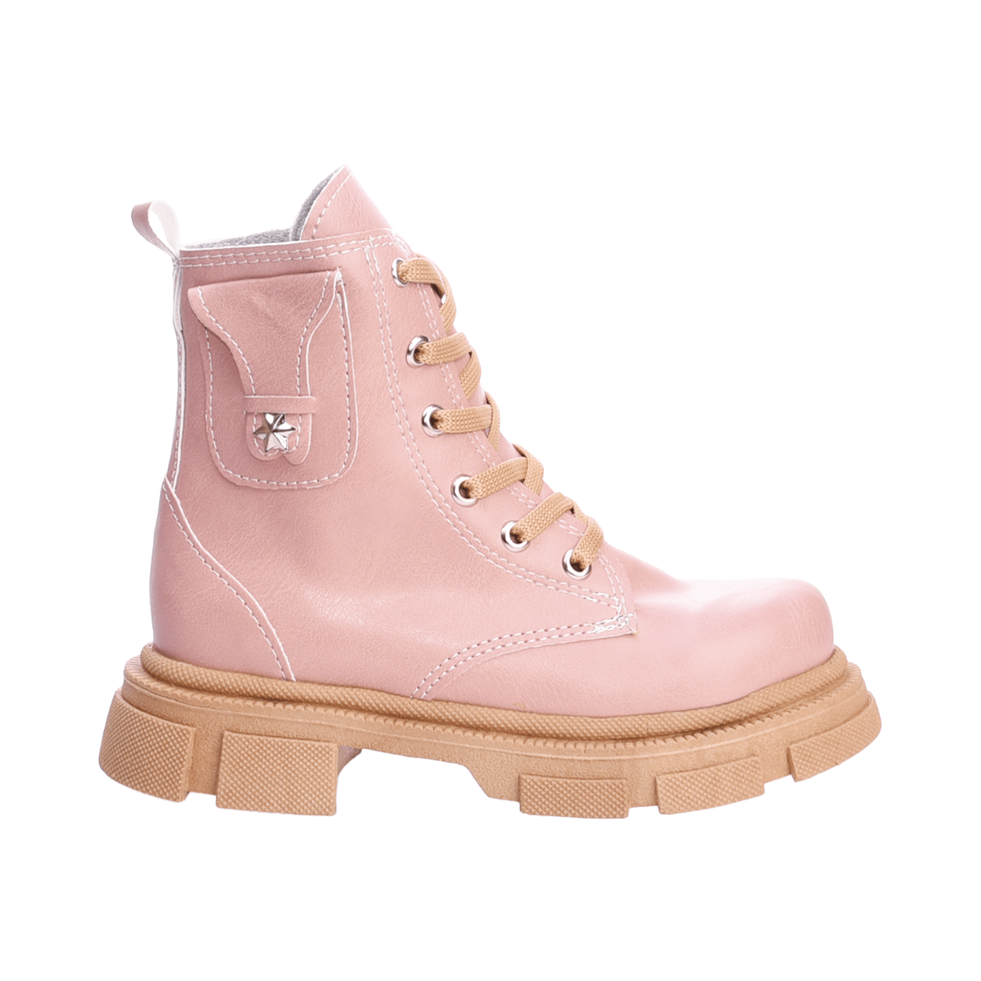 Bota Botineta Borcegos Simil Cuero Bota Corta Mujer Plataforma