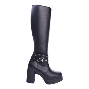 Botas Mujer New-K Taco Alto Negra