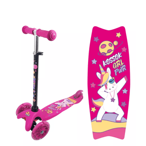 Monopatin 3 Ruedas Con Luz Led Regulable Fun Kossok