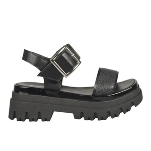 Sandalias Savage Mujer Saona Negras Con Plataforma