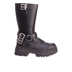 Botas Mujer Lorena Ba Plataforma Con Hebillas