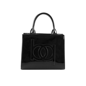 Cartera M Biarritz Blaque Charol Negro
