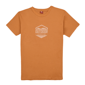 Remera Freekick Hombre Outdoor Manga Corta Marrón