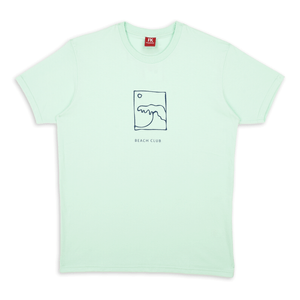 Remera Freekick Hombre Beach Club Manga Corta Verde