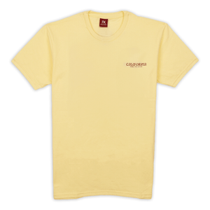 Remera Freekick Hombre Surf And Palms Manga Corta Amarillo